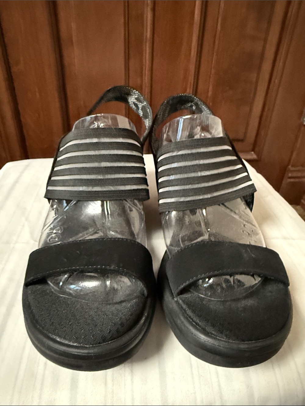 Skechers Women's Black Strappy Comfort Sandals